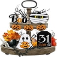 thumbnail image 4 of 7 Halloween Tiered Tray Decor Farmhouse Tray Decor Fun Sign (Orange), 4 of 6