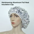 thumbnail image 1 of EIMELI Hair Processing Cap Good Insulation Reusable Skin-friendly Silver Foil Deep Conditioning Cap for Home, 1 of 7