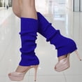 thumbnail image 3 of Flmtop Women Solid Candy Color Knit Winter Leg Warmers Loose Style Boot Socks Gift, 3 of 7