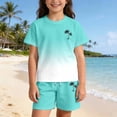 thumbnail image 3 of shqvo Girl Outfits 5T,Bright Summer Gradient Printed Kids Outfit Playful Family Wardrobe With Comfy Lightweight And Smooth Color Transitions, 3 of 8