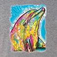 thumbnail image 5 of Wild Bobby Dean Russo Neon Colorfu Dolphin Animal Lover Men Premium Tri Blend Tee, Premium Heather, X-Large, 5 of 5