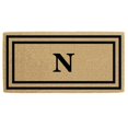 thumbnail image 1 of Nedia Home O2172N 24 x 57 Po Mince Double Cadre Photo Résistant Tapis de Porte en Fibre de Coco N - Noir, 1 of 1