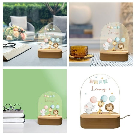 

DYWADE Up Sign Babies Lamp Children S Bedside Lamp With Name Children S Lamp Suitable For Boys Christening