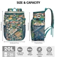 thumbnail image 3 of Cooler Backpack 26 Cans Insulated Backpack Cooler for Men & Women,Sushi Drink Beverage Beer Bag Cooler for Picnics, 3 of 6