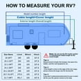 thumbnail image 3 of Slsy Upgraded 300D RV Cover, Travel Trailer Cover for 20'-22' RV, Anti-UV & Windproof Camper Cover with Tongue Jack Cover, Tire Covers and Gutter Covers, 3 of 8