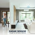 thumbnail image 6 of Luxrite Motion Sensor LED Flush Mount Ceiling Light, 11 Inch, 5CCT 2700K-5000K, 16W, 1200 Lumens, ETL, 6 of 7