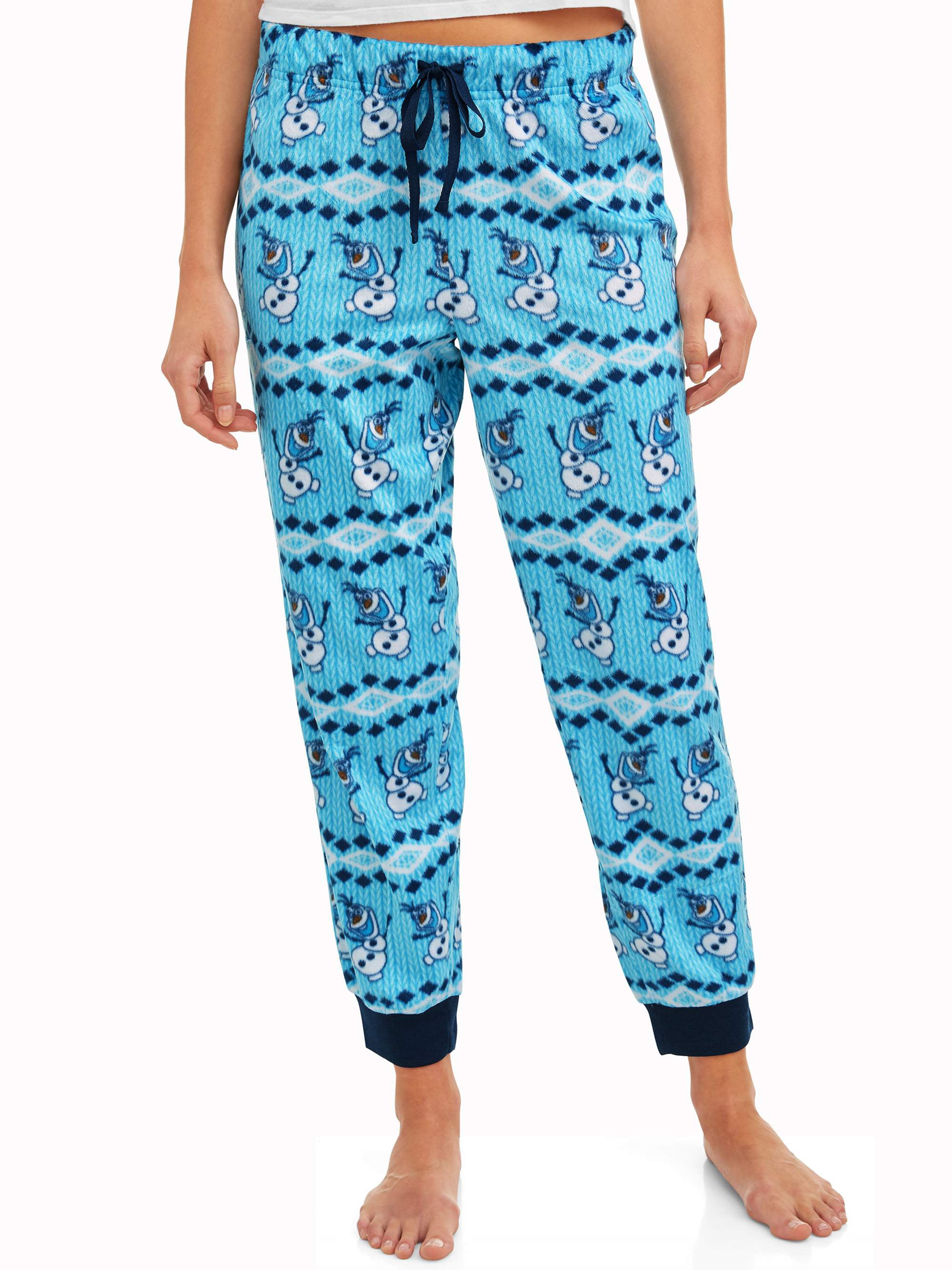 Disney Women's and Women's Plus Size Olaf Cuffed Sleep Pants - Walmart.com