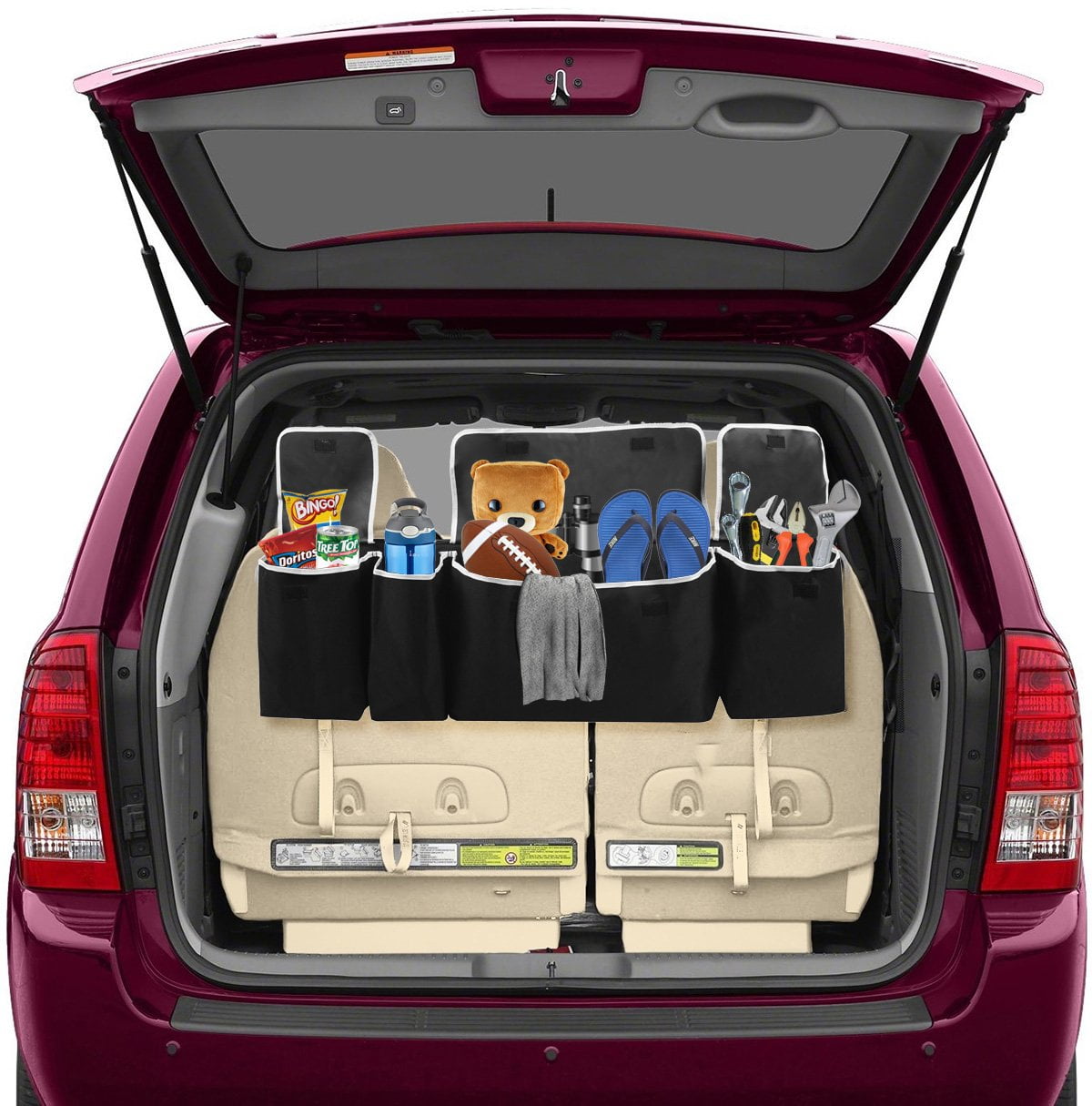 Lebogner 4 Pocket Backseat/Trunk Organizer Auto Interior, Trunk