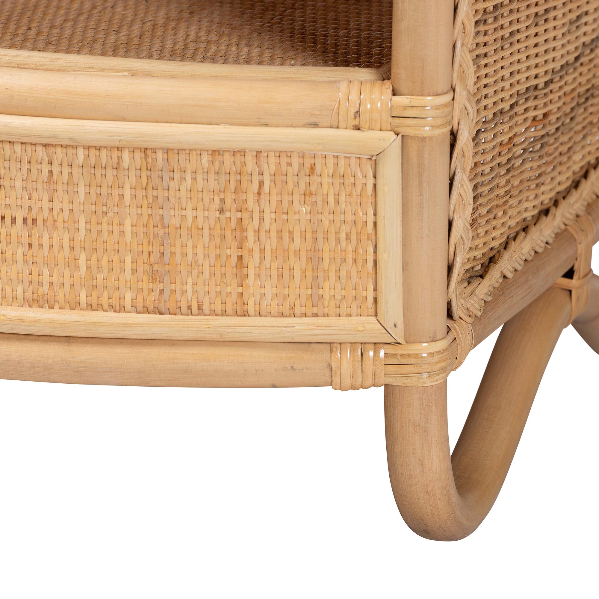 bali & pari Dyna Boho Coffee Table, Natural