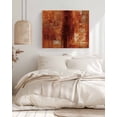 thumbnail image 3 of Burnt Orange Wall Art for Living Room,Canvas Picture Wall Decor for Bathroom Bedroom,Retro Oil Painting Modern Abstract Art Aesthetics Painting Artwork for Office Hallway Dining Room Decor 12"x16", 3 of 8