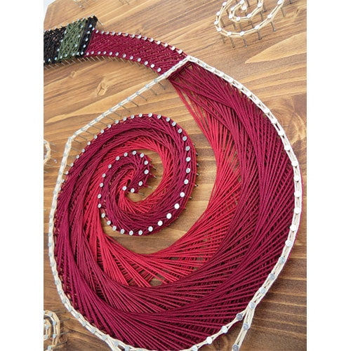 Stained Wood Pouring Wine String Art Kit