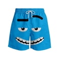 thumbnail image 3 of WOYY Boys Funny Graphic Beach Shorts Casual Elastic Waist Drawstring Shorts, Sizes 2-14, 3 of 3