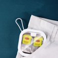 thumbnail image 3 of Portable Storage Box With Tether Hairpin Cotton Swab Tea Pill Travel Storage Bag Hidden Push Switch With Handle Storage Box, White, 3 of 5