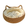 thumbnail image 4 of Rascador de cama para gatos con almohadillas extraíbles, sofá, perrera suave, lavable, portátil, rascador para gatos, para gatitos, perros pequeños y Blanco 40cm Salvador Cama para rascar gatos, 4 of 10