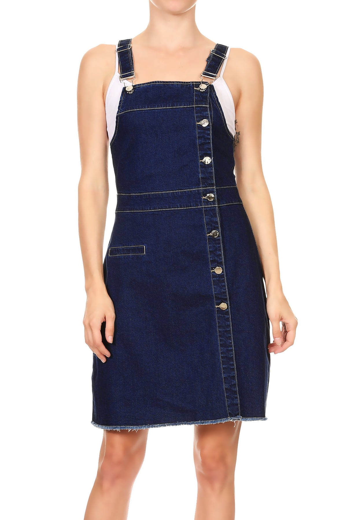 jean overall dress
