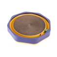 thumbnail image 4 of Tablero para rascar gatos, cama de cartón para gatos, protección de muebles redondos, cama para dormir con bola de voz de cartón, tablero para rascar Púrpura Fernando Rascador para gatos, 4 of 8