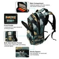 thumbnail image 4 of ALAZA Green Camouflage Backpack Elementary School Bag Bookbag Travel Rucksack, 4 of 7