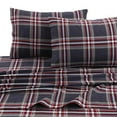 thumbnail image 2 of Tribeca Living HEPL170DPSSTWX Carreaux Patrimoniaux Flanelle Imprimée de 5 Onces Poche Extra Profonde Ensemble de Draps Simple TG Multi, 2 of 2
