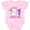 AD-Pink, variant on Inktastic 1 Year Old with Cute Unicorn Birthday Girls Baby Bodysuit
