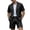Black, variant on IWRICH Summer 2 Piece Suits for Men Short Sleeve Tuxedo Blazer Wedding Party Jackets and Elastic Waist Shorts Casual Outfits Blue S