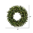 thumbnail image 3 of Vickerman G193748LED Couronne de Pin Mélangée Bangor 48 Po. avec Mini Lumières LED Dura-Lit 300 Blanc Chaud, 3 of 3