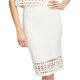 thumbnail image 1 of Falda Lápiz recortada Rachel Roy para mujer blanco roto XXL, 1 of 1