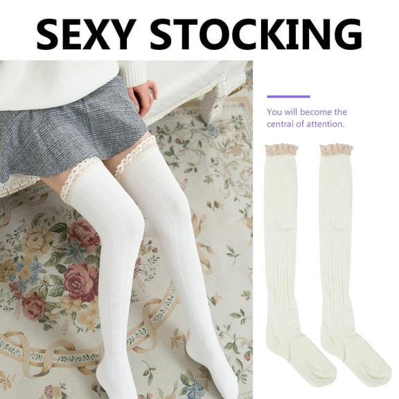 WHAMVOX Winter Socks Stocking Stuffer for Women Stockings Solid
