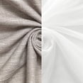 thumbnail image 5 of Aurora Home  Mix & Match Tulle & Linen-Look Grommet Blackout Curtains Natural 63 63 Inches, 5 of 5