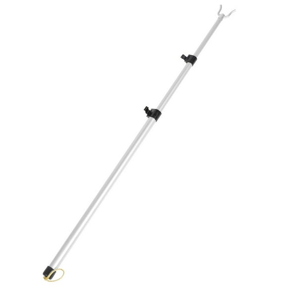 1PC Retractable Clothesline Pole Closet Hook Pole Adjustable Closet Pole Hook