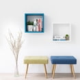 thumbnail image 4 of Kaboon Wall Mount Cube Shelf Set of 2, 12.5x12.5x7.87, Model-Cube-Shelf, Cyan, 4 of 8