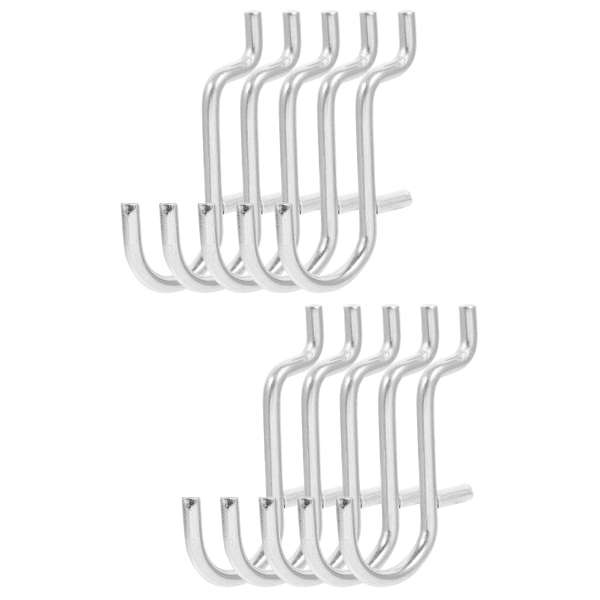 TABLZONE Heavy Duty Metal Pegboard Hooks - Storage Organizer for Home, Garage, Workshop Use