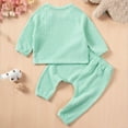 thumbnail image 4 of Chbgutlmr Newborn Baby Clothes Toddler Fall Button Solid Color Sets Infant Boy Girl Cute Cotton Outfits, 4 of 8