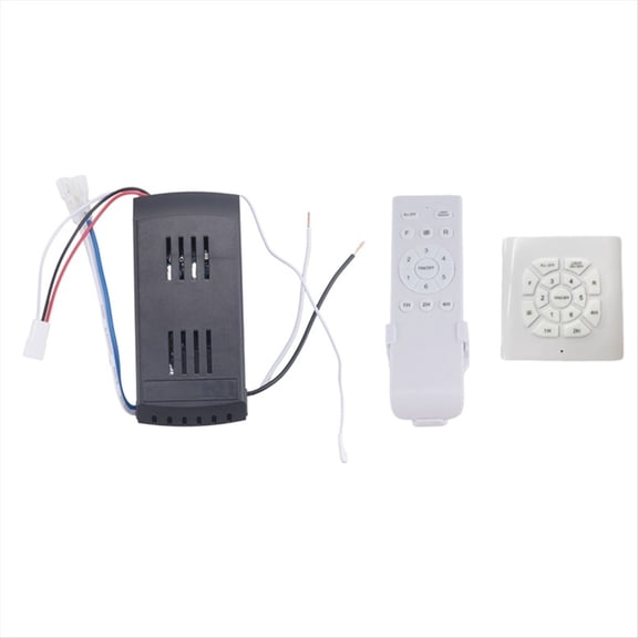 Universal Ceiling Fan Remote Control Kit 40W 6-Speed Timing Function Replacement Remote for Lights & DC Ceiling Fans