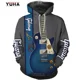 thumbnail image 3 of Sudadera con capucha con estampado de guitarra 3D para hombre, sudadera de talla europea para uso diario, sudadera con capucha musical, ropa psicodélica para mujer, mayorista, 3 of 5