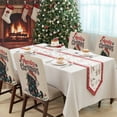 thumbnail image 4 of Merry Christmas Chair Covers Set of 8 Black Cat with Red Hat Color Light Xmas Retro Chair Back Covers Stretch Removable Washable Slipcovers Protector for Dining Room Kitchen Party Decor, 4 of 5