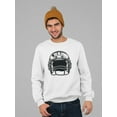 thumbnail image 2 of A Football Helmet Sweatshirt Men -Image by Shutterstock, Male Small, 2 of 4