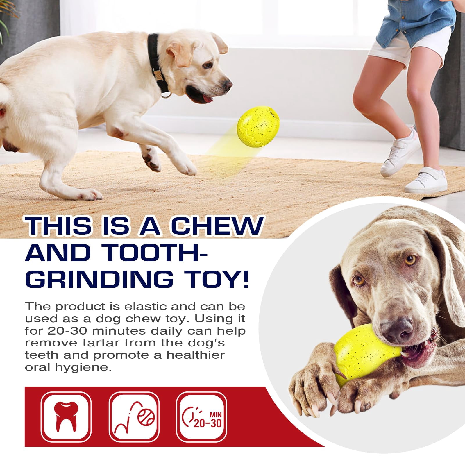 Dog Chew Toys for Aggressive-Chewers - Indestructible Dog Toy for Aggressive Chewer,Tough Chew Toys for Dogs (Rubber red Shoe)