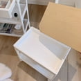 thumbnail image 4 of Utility Cart Rolling Storage Cart Storage Cart Rolling Utility Cart Rolling Cart Large Capacity Eco Friendly PP MDF Sturdy Construction Space Saving Utility Cart For Beauty Salon, 4 of 6