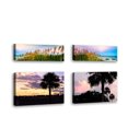 thumbnail image 1 of Set of 4 - Days End II - Contemporary Fine Art Giclee on Canvas Gallery Wrap - wall décor - Art painting - 36 x 8 Inch - Ready to Hang, 1 of 2