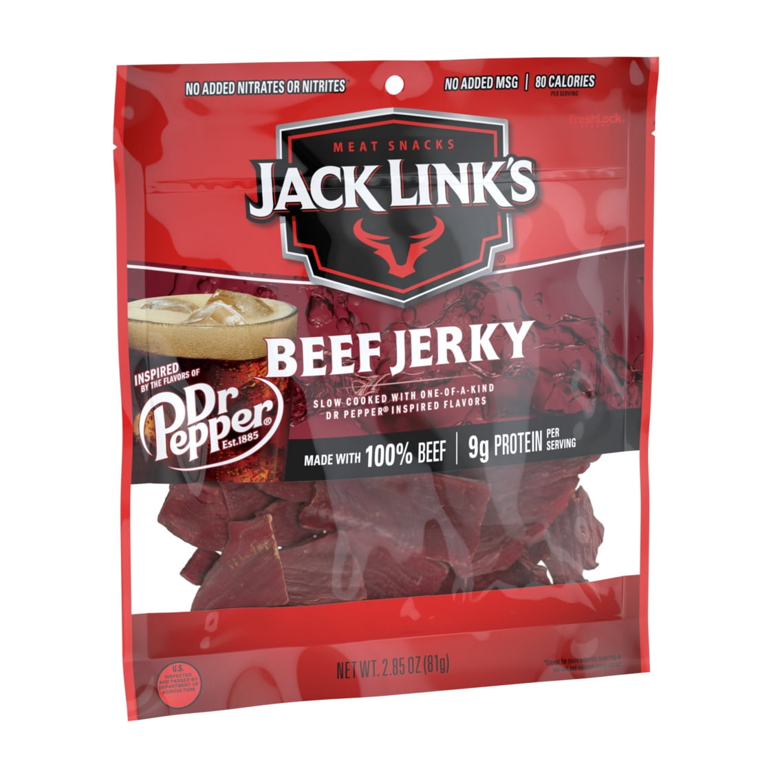 2.85oz Jack Link’s Dr. Pepper Beef Jerky 1/1  Count