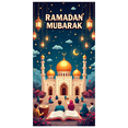 thumbnail image 1 of Ramadan Mubarak Backdrop Decorations Lanterns Crescent Stars Mosque Celebration Party Supplies Banner Ramadan Kareem Festive Display Photography Props, 1 of 4