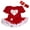 Red/Red White, variant on Petitebelle Baseball Heart Baby Dress Nb-18m (Red/Red, 12-18 Months)