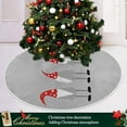 thumbnail image 6 of Christmas Cute Gnomes Tree Skirt, Seasonal Tree Mat Holiday Party Supplies Ornaments Indoor Outdoor Decorations for Tabletop Trees 47.2 Inches, 6 of 6