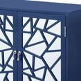 thumbnail image 3 of Breckenridge Blue 2-door Console Table - Store Essentials Neatly with Magnetic Closures, 3 of 6