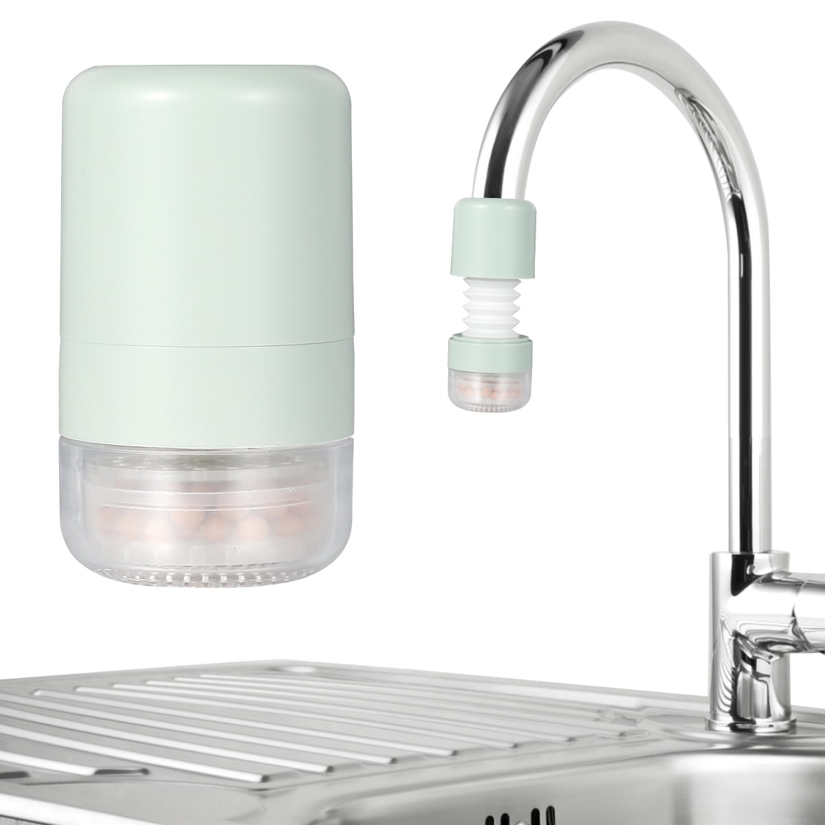 360 Rotating Faucet Nozzle with Filters SplashProof Faucet Water