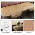 thumbnail image 5 of Eagle 3 pcs 1Rear+2Front Car Universal Seat Cover Breathable Plush Pad Chair Cushion Set for Vehicle Home Office Universal Beige, 5 of 11