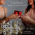 thumbnail image 6 of Linawe Black Cross Charm Necklace for Women, Silver Jewelry Choker Pendant Chain Necklace, Crystal Imitation Diamond Birthstone Cubic Zirconia Necklace, Birthday Catholic Gifts, 6 of 7