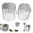 Diameter 1.77 in, variant on 304 Stainless Steel Gutter Guard 2 Pack, Adjustable Downspout Leaf Filter Screen, Anti Clog Gutter Downspout Guard for 2.9"-3.9" Round & Rectangular Drain Pipes