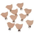 thumbnail image 2 of 10 Uds. Clip de Soporte para Chupete Natural para de para Bebés, Cierres para Pezones Infantiles , Pájaro, unico Macarena Clip de chupete de madera 10pcs, 2 of 8