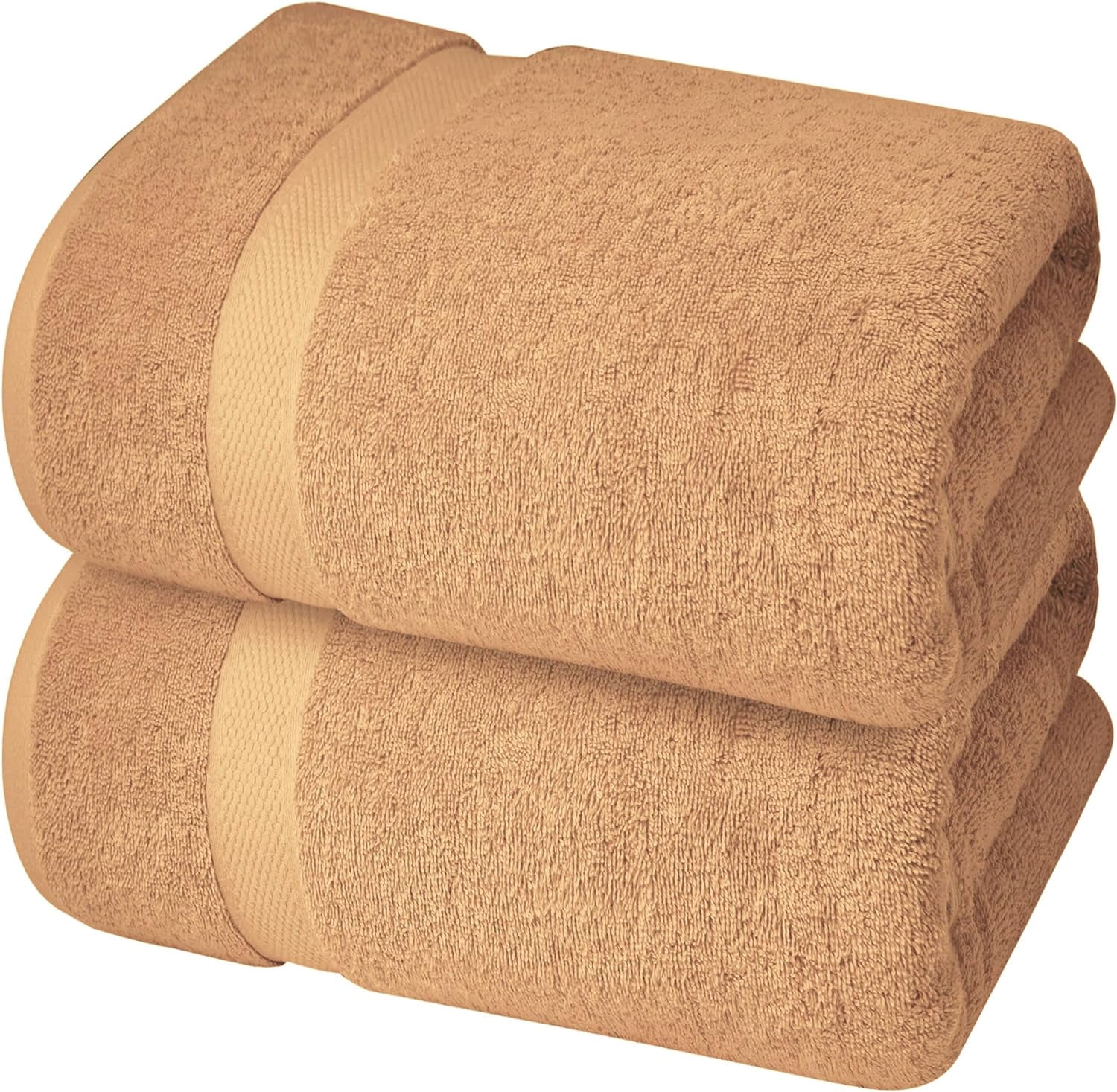 Infinitee Xclusives Premium Sand Bath Sheets Towels for Adults - Pack of 2 - Large Bath Towels 35x70